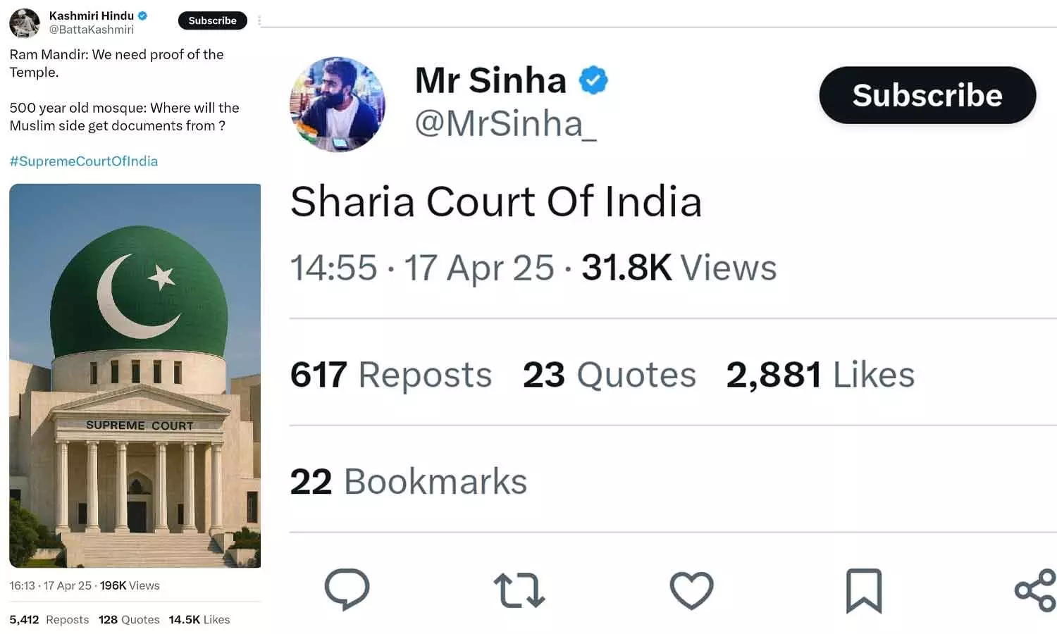 Cyber attack against supreme court on Waqf amendment act