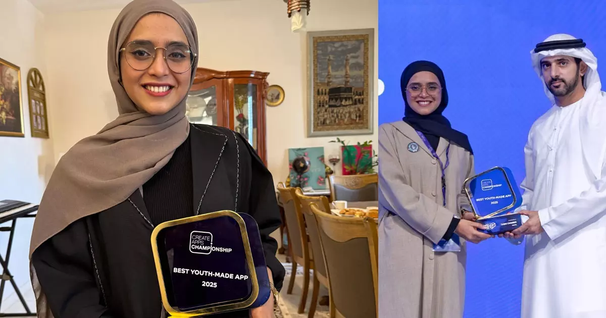Malayali girl wins first prize of 1.5 lakh dollars in Dubai Governments Apps Championship