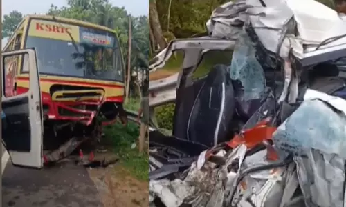 പത്തനംതിട്ടയില്‍ കെഎസ്ആർടിസി ബസും കാറും കൂട്ടിയിടിച്ച് ഒരാൾ മരിച്ചു