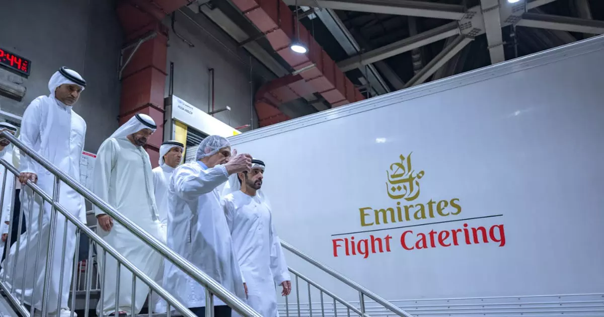 Emirates flight catering prepares meals for 250,000 passengers a day