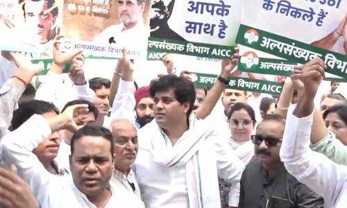 national herald case congress protest
