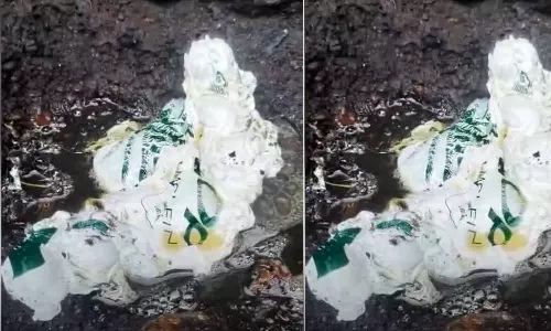 പലഹാരങ്ങളുണ്ടാക്കുന്നത് പ്ലാസ്റ്റിക് ഉരുക്കിച്ചേര്ത്ത എണ്ണയിൽ; കട പൂട്ടിച്ച് ആരോഗ്യവകുപ്പ് പലഹാരങ്ങളുണ്ടാക്കുന്നത് പ്ലാസ്റ്റിക് ഉരുക്കിച്ചേര്ത്ത എണ്ണയിൽ; കട പൂട്ടിച്ച് ആരോഗ്യവകുപ്പ്