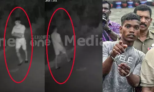 ഇരട്ടക്കൊലക്ക്  ശേഷം ഹാർഡ് ഡിസ്ക് നെഞ്ചോട് ചേര്‍ത്ത് മടങ്ങുന്ന പ്രതി അമിത് ഒറാങ്; നിർണായക സിസിടിവി ദൃശ്യങ്ങൾ പുറത്ത്