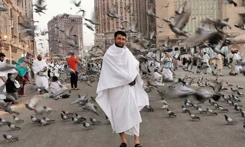 താപനില നിയന്ത്രിക്കാൻ തണുപ്പുള്ള ഇഹ്റാം തുണികൾ; പുത്തൻ സംവിധാനവുമായി സൗദി താപനില നിയന്ത്രിക്കാൻ തണുപ്പുള്ള ഇഹ്റാം തുണികൾ; പുത്തൻ സംവിധാനവുമായി സൗദി