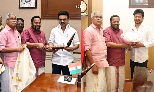 തമിഴ്‌നാട് മുഖ്യമന്ത്രിയേയും ഉപമുഖ്യമന്ത്രിയേയും സന്ദർശിച്ച് സിപിഐ നേതാക്കൾ