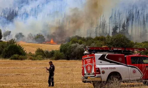 Communities evacuated as massive brushfires rage near Jerusalem