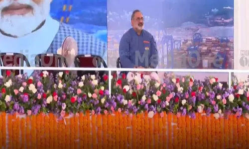 വേദിയിലിരുന്ന് മുദ്രാവാക്യം ഉയര്‍ത്തിയത് അല്‍പ്പത്തരം; രാജീവ് ചന്ദ്രശേഖറിനെ പരിഹസിച്ച് മന്ത്രി മുഹമ്മദ് റിയാസ്