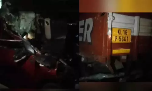 പൊന്നാനിയിൽ കാറും ലോറിയും കൂട്ടിയിടിച്ചു; യുവതിക്ക് ദാരുണാന്ത്യം പൊന്നാനിയിൽ കാറും ലോറിയും കൂട്ടിയിടിച്ചു; യുവതിക്ക് ദാരുണാന്ത്യം