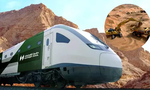 Construction of Hafeet railway line at rapid pace