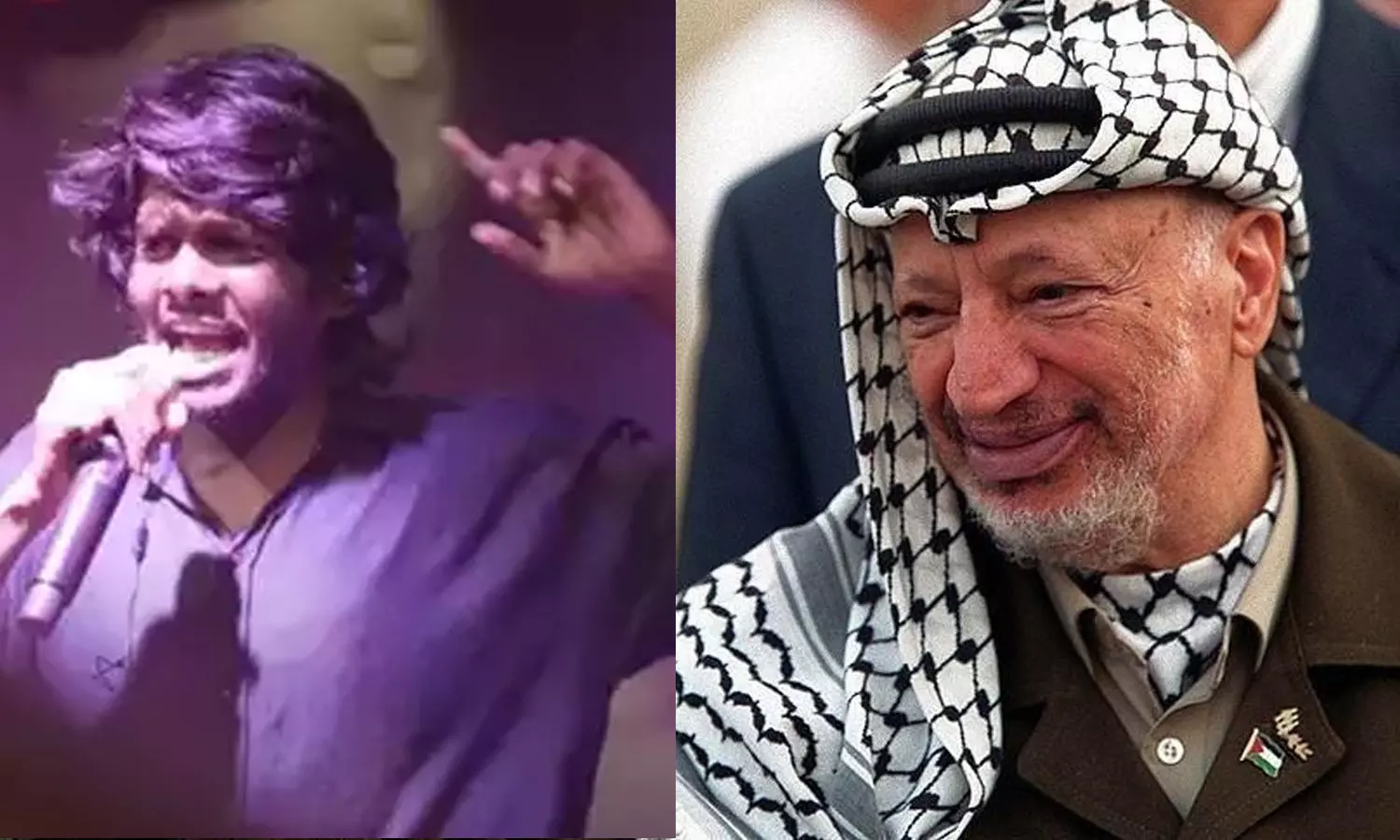 ഇടതുകയ്യിലെ ഒലീവ് ചില്ല വീണുപോകാതെ നോക്കണെ: ഇടുക്കിയിലെ വേദിയിൽ യാസര് അറഫാത്തിനെ ഓർമ്മിപ്പിച്ച് വേടൻ ഇടതുകയ്യിലെ ഒലീവ് ചില്ല വീണുപോകാതെ നോക്കണെ: ഇടുക്കിയിലെ വേദിയിൽ യാസര് അറഫാത്തിനെ ഓർമ്മിപ്പിച്ച് വേടൻ