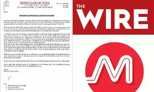 Press club of India condemned crackdown on media