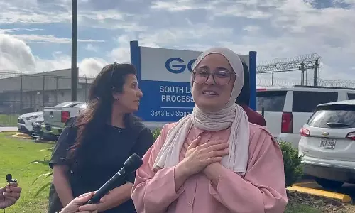 ഗസ്സക്ക് വേണ്ടി പ്രതികരിച്ചതിന് ട്രംപ് ഭരണകൂടം അറസ്റ്റ്‌ചെയ്ത റുമൈസയെ വിട്ടയച്ചു