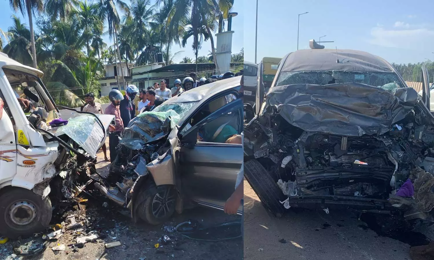 വടകരയിൽ കാറും ട്രാവലറും കൂട്ടിയിടിച്ച് നാല് മരണം