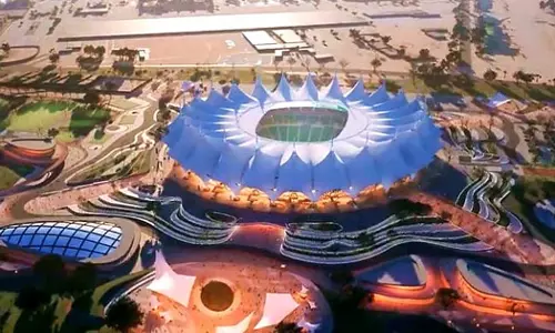 റിയാദ് കിങ് ഫഹദ് സ്റ്റേഡിയം ഒരുങ്ങുന്നു റിയാദ് കിങ് ഫഹദ് സ്റ്റേഡിയം ഒരുങ്ങുന്നു