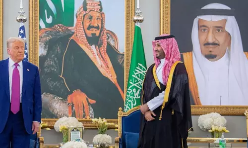 us president Trump-Saudi Crown Prince meeting begins