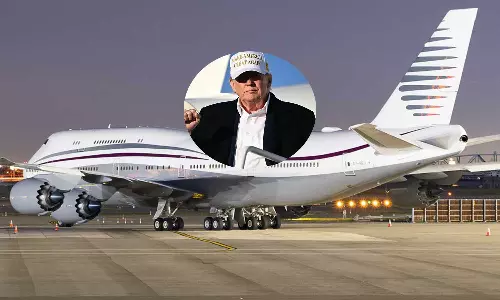 ആകാശക്കൊട്ടാരം; ട്രംപിനു പറക്കാന്‍ ഖത്തറിന്‍റെ ബോയിങ് 747-8 ജംബോ ജെറ്റ്