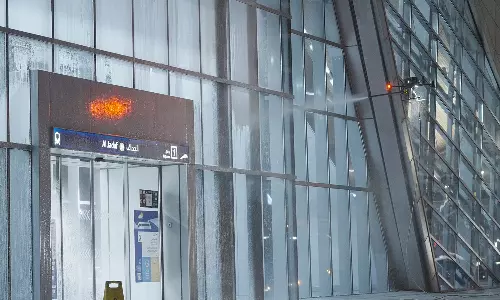 Dubai RTA Deploys Drones To Clean Metro Stations