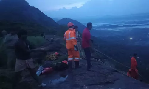 ഇടുക്കി വണ്ണപ്പുറം കോട്ടപ്പാറ വ്യൂ പോയിൻ്റിൽ യുവാവ് കൊക്കയിൽ വീണു