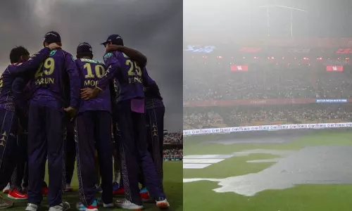 Rain at Chinnaswamy; Kolkata out of IPL, RCB-KKR match abandoned