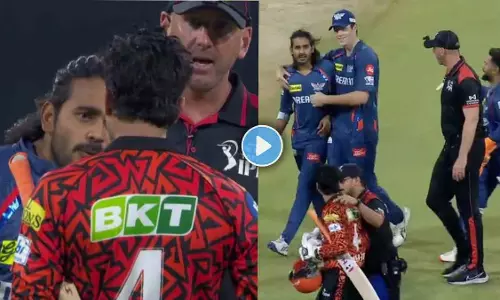 വീണ്ടും ‘ബുക്കെടുത്ത്’ ദിഗ്വേഷ്, ക്ഷുഭിതനായി അഭിഷേക് ശർമ; ലഖ്നൗവിൽ നാടകീയ രംഗങ്ങൾ