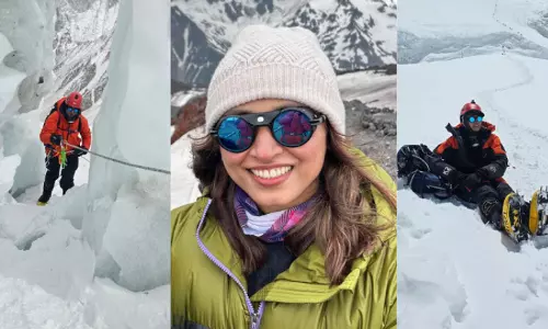 എവറസ്റ്റിലും മലയാളി പെൺകരുത്ത്; കൊടുമുടി കീഴടക്കി സഫ്രീന