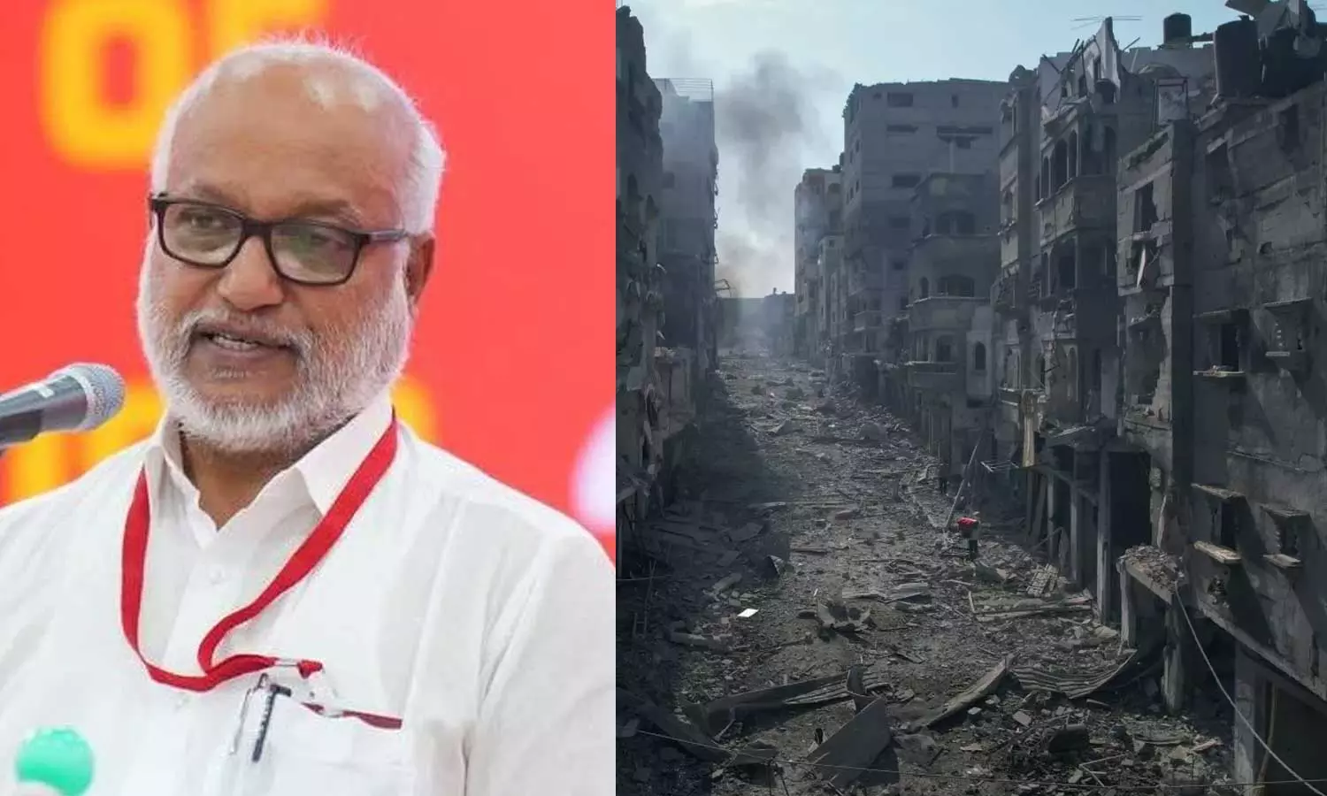 ഗസ്സയിലെ വംശഹത്യ അവസാനിപ്പിക്കാന് ഇസ്രായേലിന് മേല് ഇന്ത്യ സമ്മര്ദം ചെലുത്തണം; എം.എ ബേബി ഗസ്സയിലെ വംശഹത്യ അവസാനിപ്പിക്കാന് ഇസ്രായേലിന് മേല് ഇന്ത്യ സമ്മര്ദം ചെലുത്തണം; എം.എ ബേബി