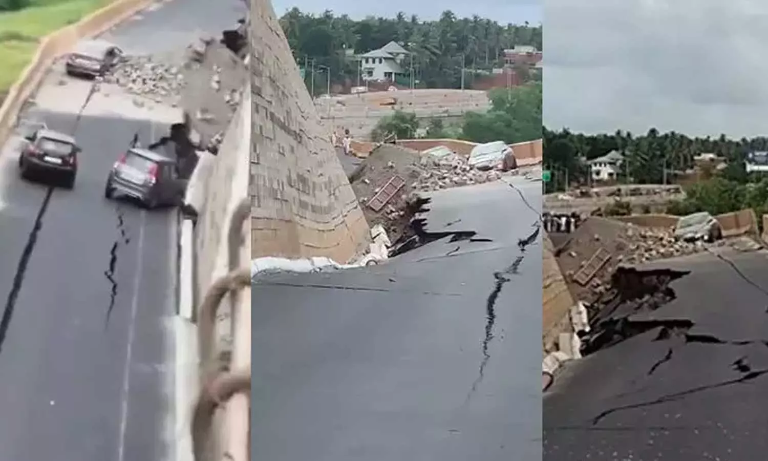 ദേശീയപാതയിലെ അശാസ്ത്രീയ നിർമ്മാണത്തിനതിരെ വ്യാപക പ്രതിഷേധം