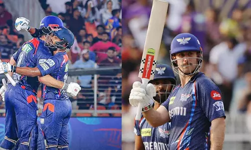 Mitchell Marsh hits century; Lucknow beats Gujarat by 33 runs in IPL