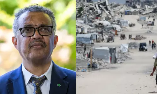 ഗസ്സയോട് കരുണ കാണിക്കണം: ഇസ്രായേലിനോട് കണ്ണീരോടെ അഭ്യര്ഥിച്ച് ലോകാരോഗ്യ സംഘടന തലവന് ഗസ്സയോട് കരുണ കാണിക്കണം: ഇസ്രായേലിനോട് കണ്ണീരോടെ അഭ്യര്ഥിച്ച് ലോകാരോഗ്യ സംഘടന തലവന്