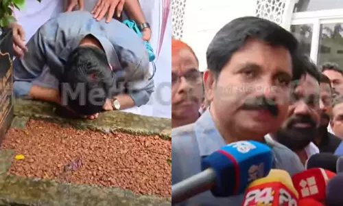 പിതാവിന്റെ ഖബറിന് മുകളിൽ തലചായ്ച്ച് വിതുമ്പി ഷൗക്കത്ത്; പ്രചാരണ പ്രവര്‍ത്തനങ്ങള്‍ക്ക് തുടക്കം