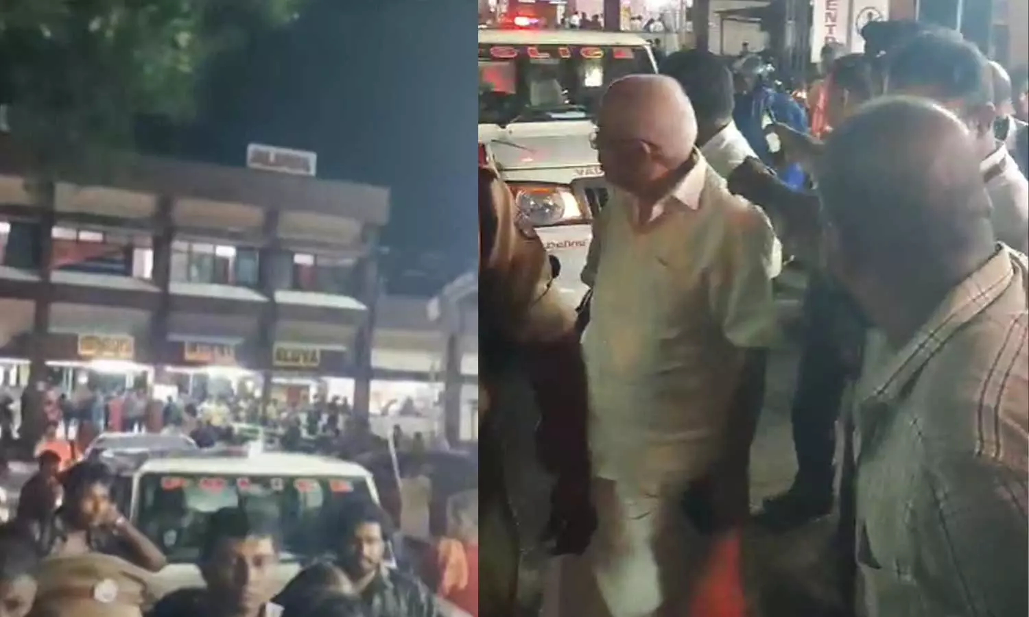 പൊലീസുകാരൻ തള്ളിയിട്ടയാള്‍ തലയടിച്ചു വീണു; മന്ത്രിയെ തടഞ്ഞ് നാട്ടുകാര്‍