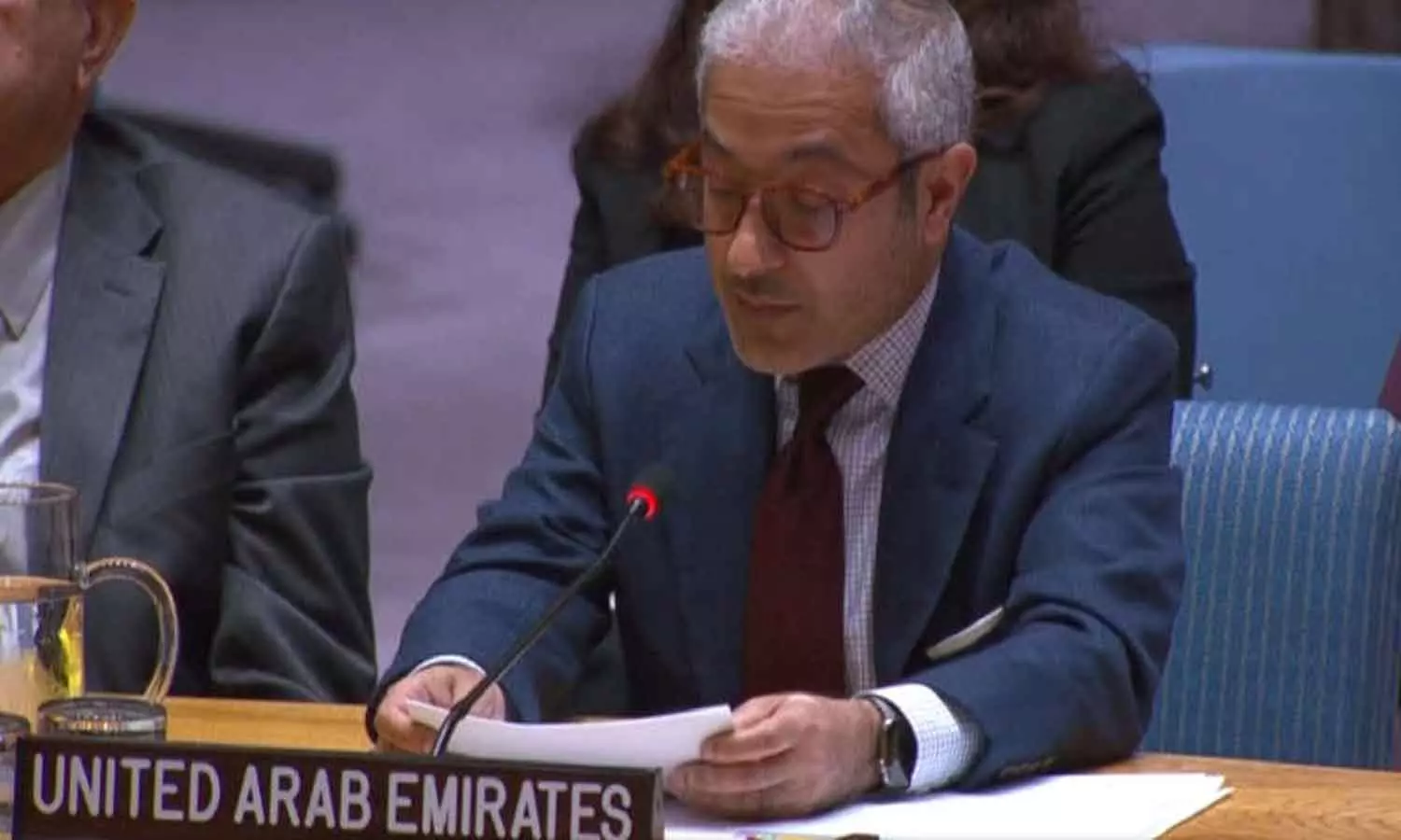 പട്ടിണിയെ യുദ്ധായുധമായി ഉപയോഗിക്കുന്നു; ഇസ്രായേലിനെതിരെ യുഎന്നിൽ യുഎഇ പട്ടിണിയെ യുദ്ധായുധമായി ഉപയോഗിക്കുന്നു; ഇസ്രായേലിനെതിരെ യുഎന്നിൽ യുഎഇ