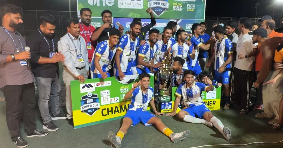 Blasters F.C. are the winners of the MediaOne Super Cup Jubail Tournament.