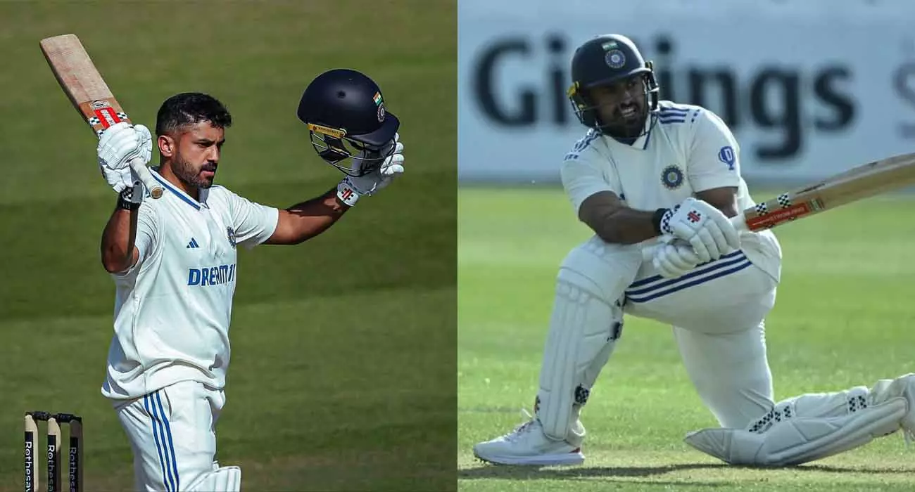 Karun doubles; India climbs to a run-scoring position in Test against England Lions