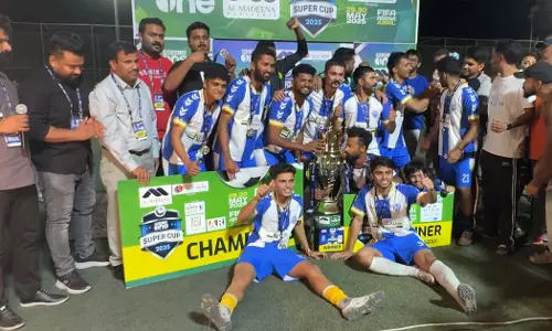 Blasters F.C. are the winners of the MediaOne Super Cup Jubail Tournament.