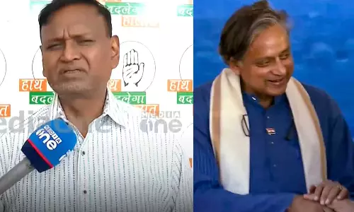 തരൂർ ബിജെപി വക്താവിനെ പോലെ പെരുമാറുന്നു, കോൺഗ്രസിന്റെ ചരിത്രം ഇടിച്ചുതാഴ്ത്താൻ ആരെയും അനുവദിക്കില്ല; ദേശീയ വക്താവ് ഉദിത് രാജ്