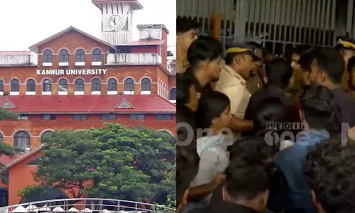 കോളജുകളിലെ പരിപാടികളുടെ ഉള്ളടക്കം പരിശോധിക്കാൻ നിരീക്ഷണ സമിതി; കണ്ണൂര്‍ വിസിക്കെതിരെ പ്രതിഷേധവുമായി എസ്എഫ്ഐ