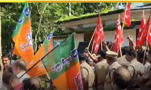 cpi-bjp clash cpi-bjp clash