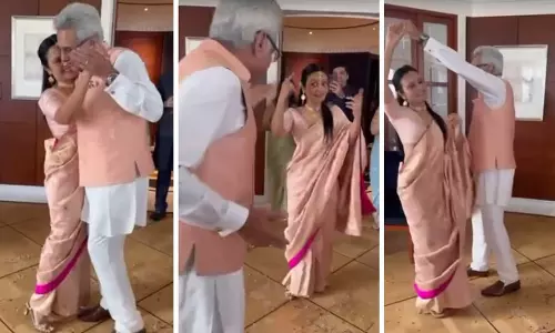 രാത് കെ ഹംസഫർ ​ഗാനത്തിന് നൃത്ത ചുവടുമായി മഹുവ മൊയ്ത്രയും പിനാകി മിശ്രയും; വൈറലായി വീഡിയോ