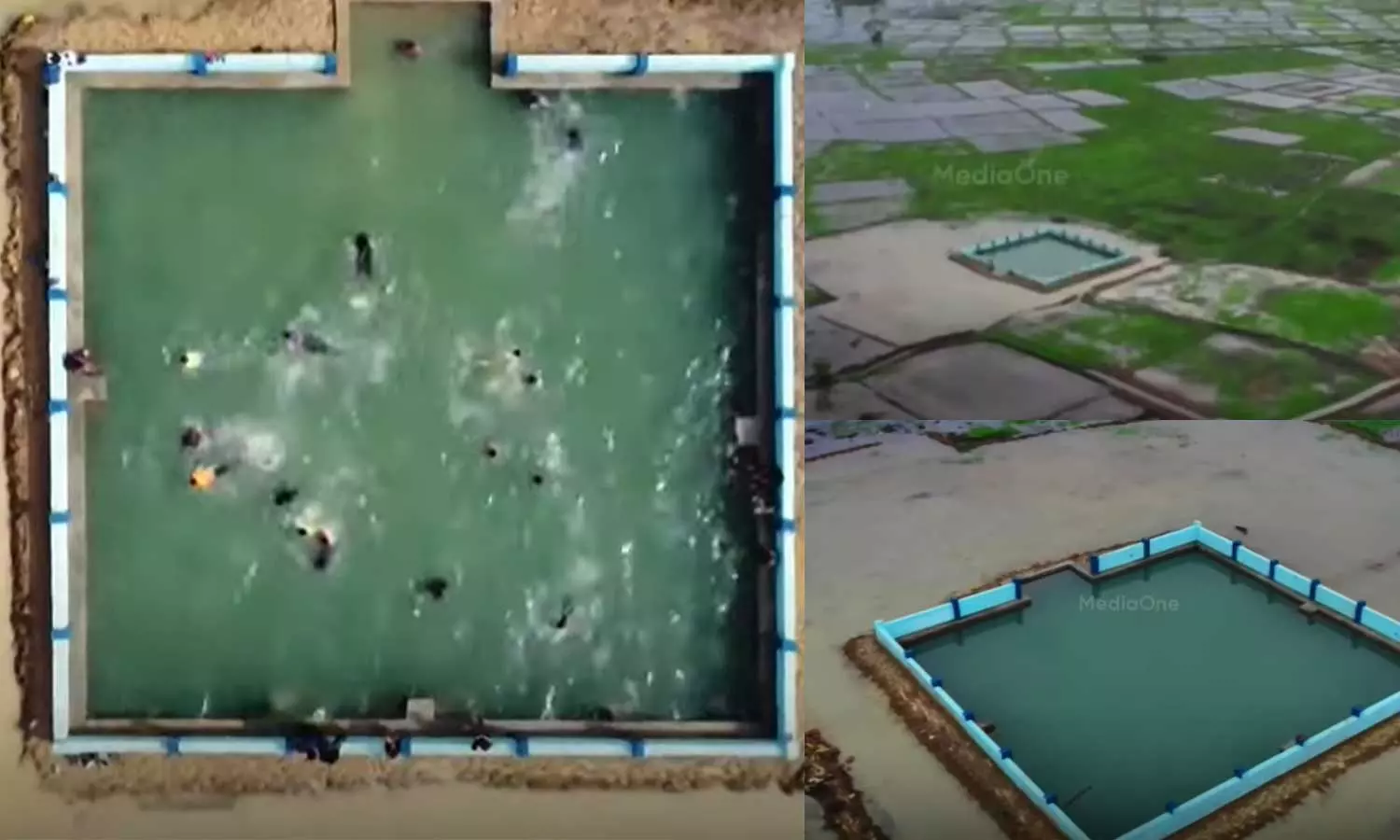 പാടത്തിന്റെ ഒത്തനടുവിൽ, മഴക്കാല വൈബ്; ഗയ്‍സ് ഇവിടെയാണ് സോഷ്യല്‍ മീഡിയ ഏറ്റെടുത്ത  ആ വൈറൽ കുളം