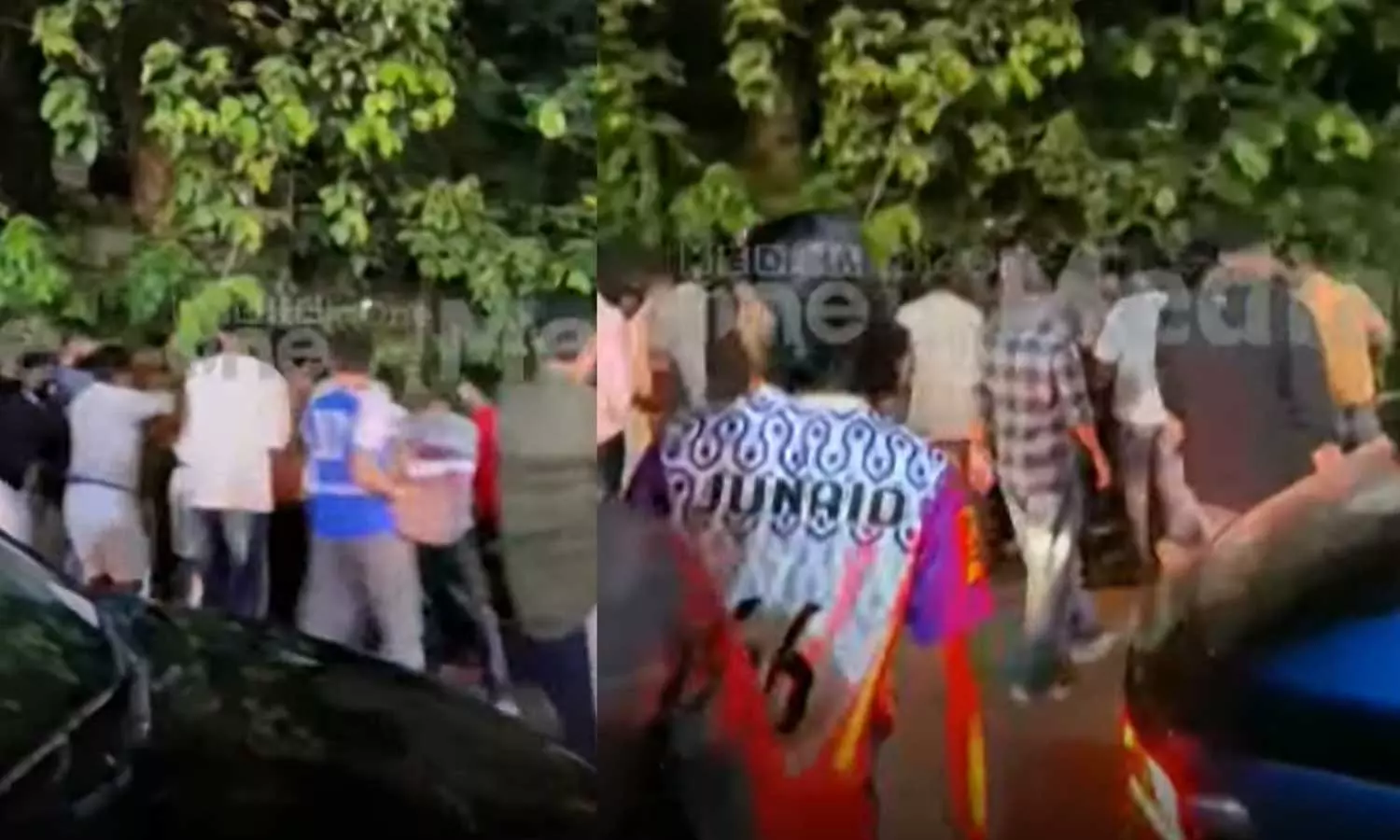 കാറുകൾ തമ്മിൽ ഉരസിയത് ചോദ്യം ചെയ്തു; കോഴിക്കോട് തൂണേരിയില്‍ നടുറോഡില്‍ കൂട്ടത്തല്ല്, വീഡിയോ