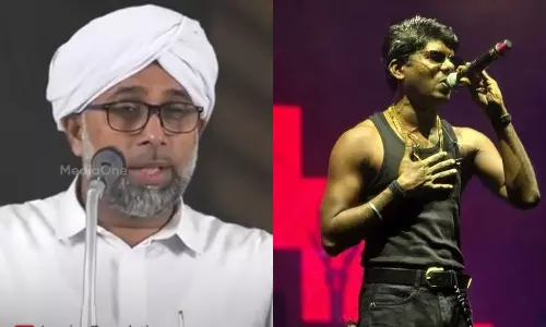 വേടൻ മുന്നോട്ടുവെക്കുന്ന രാഷ്ട്രീയം പുതിയ കാലത്ത് ഏറ്റവും പ്രസക്തം: ഇബ്രാഹിം സഖാഫി പുഴക്കാട്ടിരി വേടൻ മുന്നോട്ടുവെക്കുന്ന രാഷ്ട്രീയം പുതിയ കാലത്ത് ഏറ്റവും പ്രസക്തം: ഇബ്രാഹിം സഖാഫി പുഴക്കാട്ടിരി