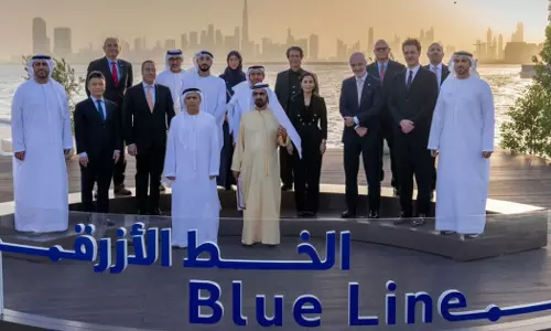 Foundation stone laid for first Blue Line station on Dubai Metro