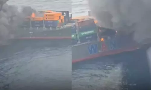 kerala,wan hai 503,Singapore-flagged container ship,Update on Wan Hai 503 Container Ship Fire,Ship Fire,ചരക്കുകപ്പല്‍ തീപിടിത്തം,