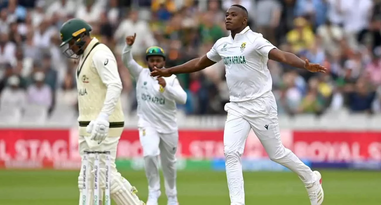 World Test Championship final; Aussies start, lose four wickets