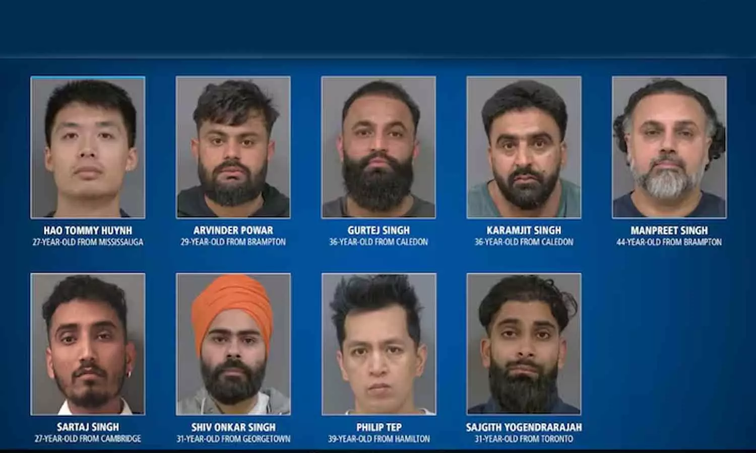 7 Indian-Origin Men Held For Smuggling Cocaine Worth $48 Million in Canada 7 Indian-Origin Men Held For Smuggling Cocaine Worth $48 Million in Canada