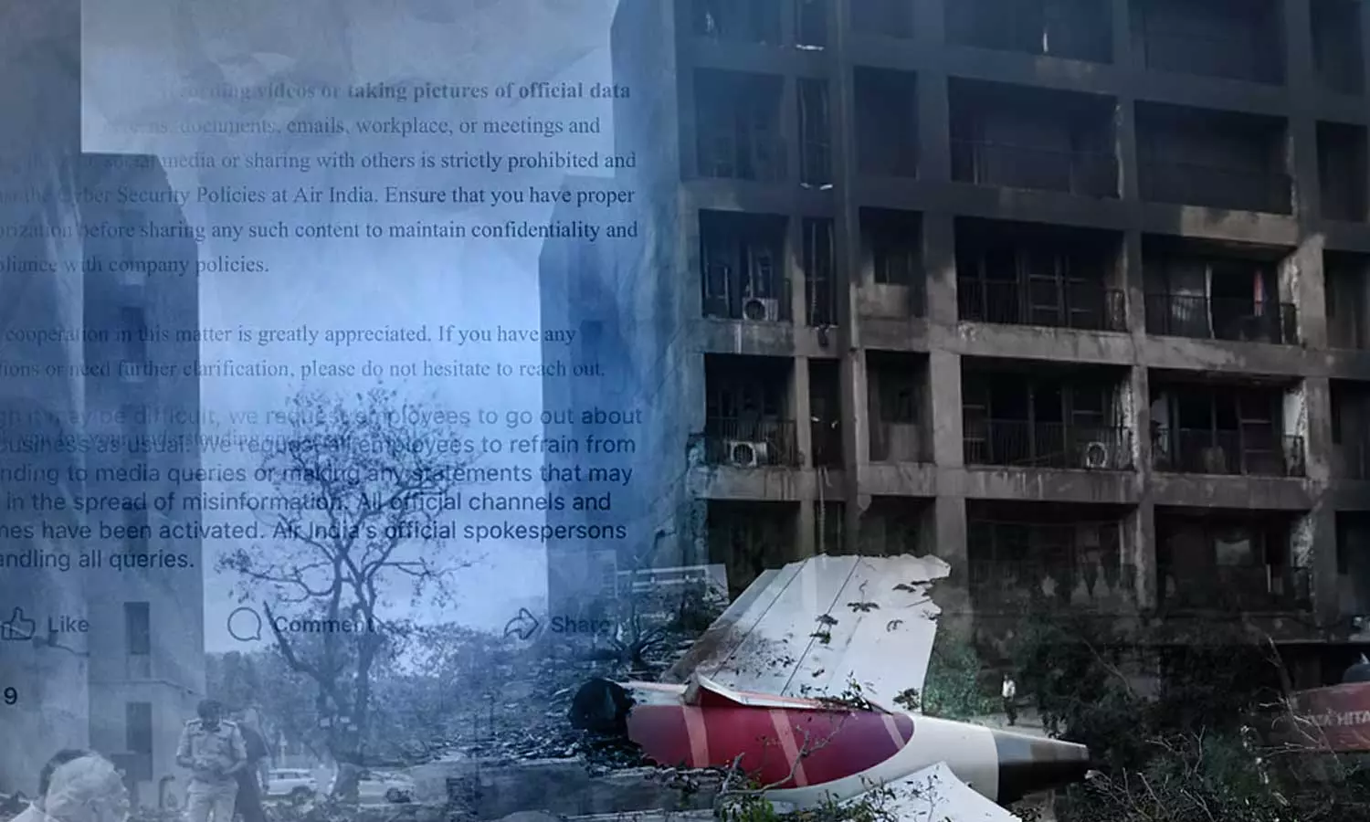 അഹമ്മദാബാദ് വിമാനാപകടം: മാധ്യമങ്ങളോട് സംസാരിക്കുന്നതില്‍ എയര്‍ ഇന്ത്യ ജീവനക്കാര്‍ക്ക് വിലക്ക്