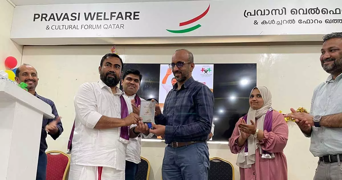 നിസ്ഥാർ പാട്ടേലിനെ പ്രവാസി വെൽഫെയർ കാസർകോഡ് ജില്ല ആദരിച്ചു