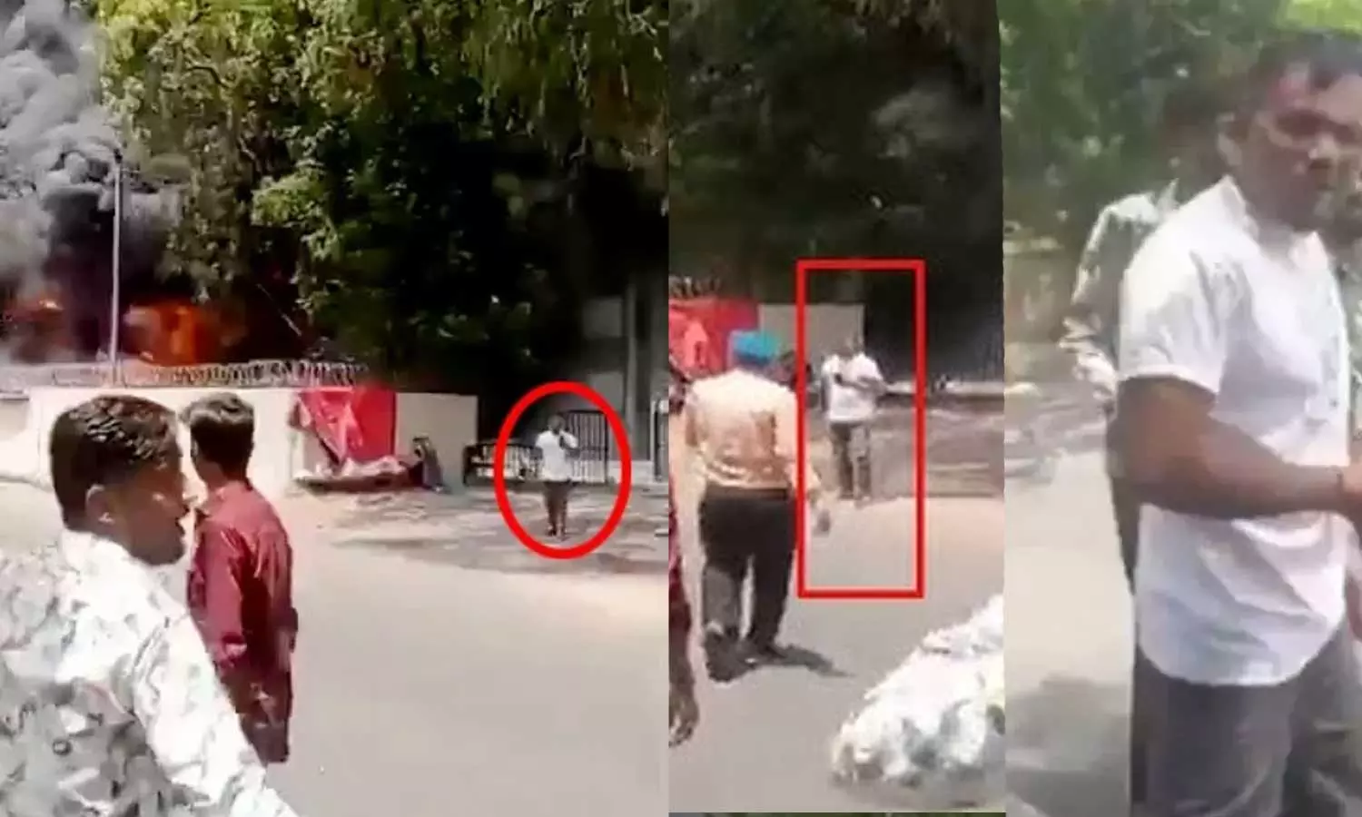 ഓടിച്ചെന്നപ്പോൾ ഗേറ്റ് കടന്ന് ഒരാൾ നടന്നുവരുന്നു, അയാള്‍ക്ക് പിന്നിൽ തീ ആളിപ്പടരുകയായിരുന്നു; വിശ്വാസിന്‍റെ അവിശ്വസനീയ രക്ഷപ്പെടല്‍ വിഡിയോ