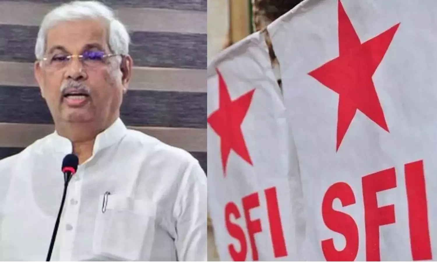 ആർഎസ്എസ് സൈദ്ധാന്തികരുടെ ചിത്രം രാജ്ഭവനില്‍: ഗവര്‍ണര്‍ക്കെതിരെ എസ്എഫ്ഐ പ്രതിഷേധം തുടരുന്നു